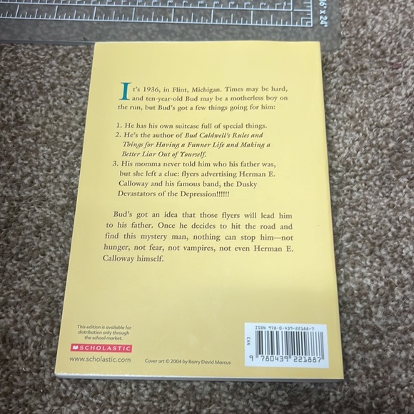 Bud, Not Buddy paperback book by Christopher Paul Curtis - Picture 2 of 9